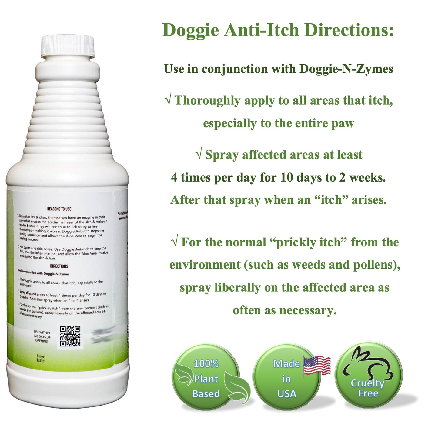 Doggie Anti Itch from Doggie Organics. Directions.
