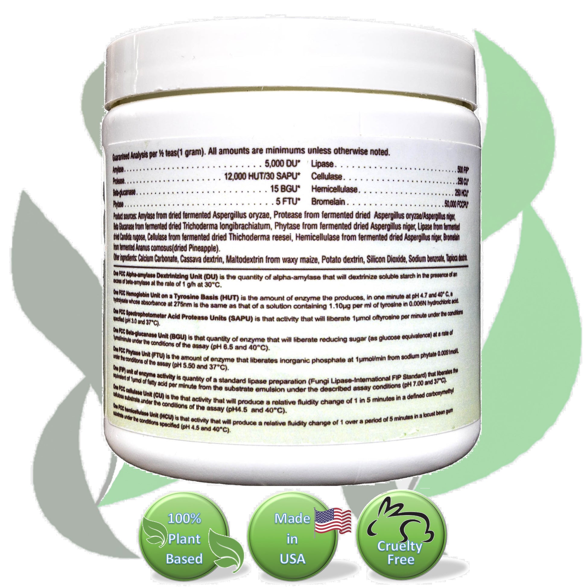 Doggie-N-Zymes from Doggie Organics. Ingredients.